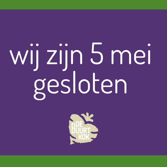 Wij zijn gesloten op bevrijdingsdag!